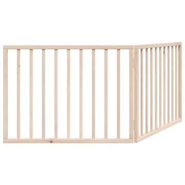 Foldable Dog Gate - 160 cm Poplar Wood for Pet Safety