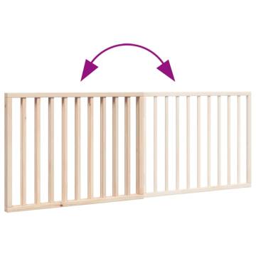 Foldable Dog Gate - 160 cm Poplar Wood for Pet Safety