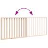 Foldable Dog Gate - 160 cm Poplar Wood for Pet Safety