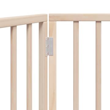 Foldable Dog Gate - 160 cm Poplar Wood for Pet Safety