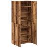 Shoe Cabinet Old Wood 80x35.5x180 cm - Stylish Storage Solution