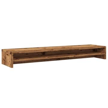 Monitor Stand Old Wood - Stylish & Functional | HipoMarket