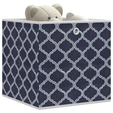 Foldable Storage Boxes 10 pcs Blue | Organize Your Space