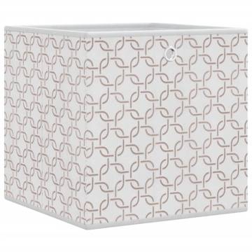 Foldable Storage Boxes 10 pcs Cream | Organize Your Space