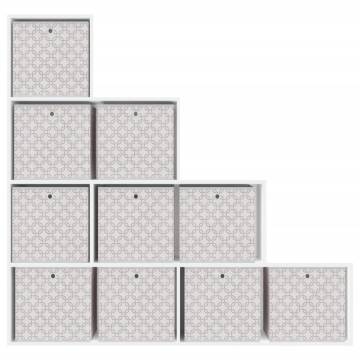 Foldable Storage Boxes 10 pcs Cream | Organize Your Space