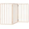 Foldable Dog Gate - 3 Panels 150 cm Poplar Wood | HipoMarket