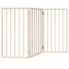 Foldable Dog Gate - 3 Panels 150 cm Poplar Wood | HipoMarket