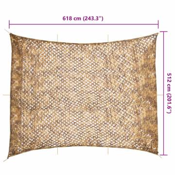 Camouflage Net with Storage Bag - 618x512 cm Sand