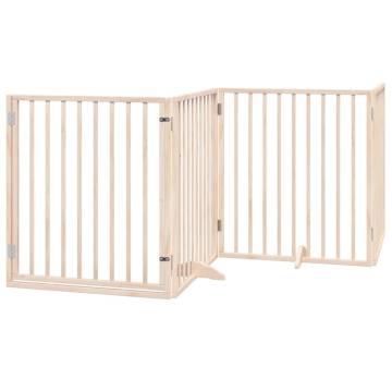 Dog Gate with Door - Foldable 4 Panels 320 cm | Hipo Market