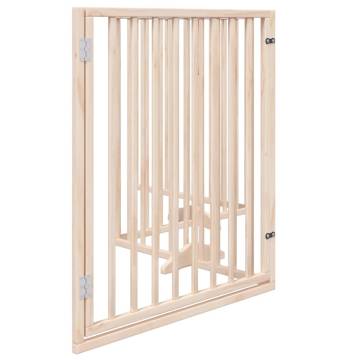 Dog Gate with Door - Foldable 4 Panels 320 cm | Hipo Market