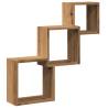 Wall Cube Shelves Artisan Oak - Stylish Storage Solution