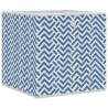 Foldable Storage Boxes - 10 pcs Blue Non-Woven Fabric 32x32x32 cm