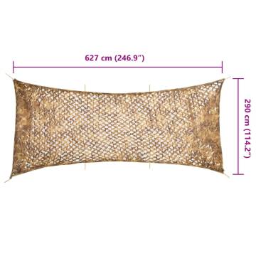 Camouflage Net with Storage Bag - 627x290 cm Sand | Hipo Market