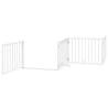 Foldable Dog Gate with Door - 320 cm Poplar Wood | HipoMarket