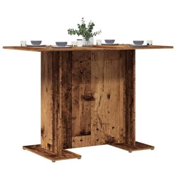 Stylish Old Wood Dining Table - 110x60x75 cm | HipoMarket