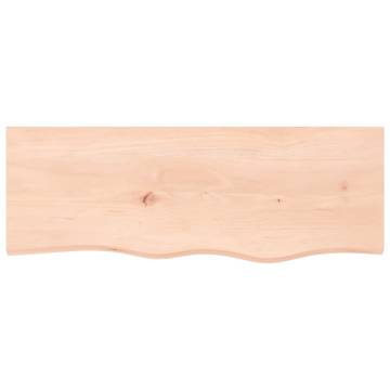 Untreated Solid Wood Bathroom Countertop 80x30 cm | HipoMarket