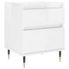 High Gloss White Bedside Cabinets - 2 pcs | Hipomarket UK