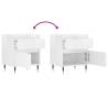 High Gloss White Bedside Cabinets - 2 pcs | Hipomarket UK