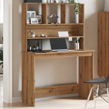 Desk with Shelves Artisan Oak - Stylish & Functional | HipoMarket