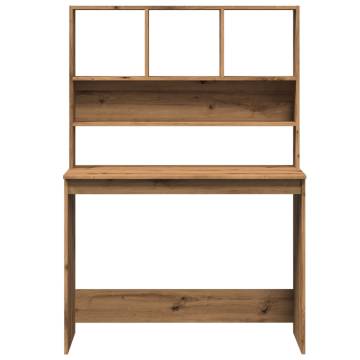 Desk with Shelves Artisan Oak - Stylish & Functional | HipoMarket