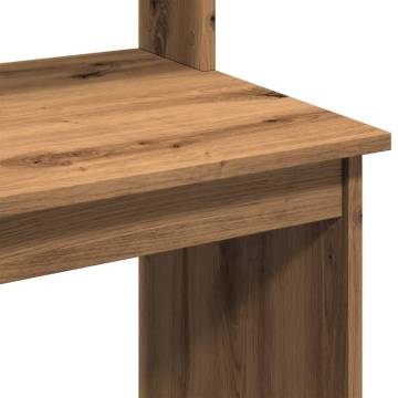 Desk with Shelves Artisan Oak - Stylish & Functional | HipoMarket