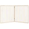 Foldable Dog Gate - 2 Panels, 160 cm Poplar Wood | HipoMarket