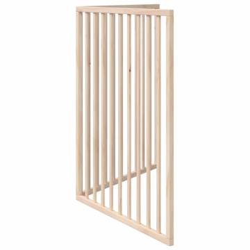 Foldable Dog Gate - 2 Panels, 160 cm Poplar Wood | HipoMarket