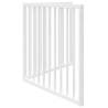 Foldable Dog Gate - 2 Panels White Poplar Wood | HipoMarket