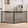  Dog Gate Foldable 2 Panels Black 160 cm Poplar Wood Colour black Size 80 x 60 x 2 cm Quantity in Package 2 