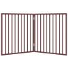 Foldable Dog Gate - 160 cm Brown Poplar Wood | Hipo Market