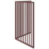 Foldable Dog Gate - 160 cm Brown Poplar Wood | Hipo Market