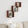 Wall Cube Shelves - Old Wood Engineered Wood | 68x15x68 cm