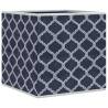 Foldable Storage Boxes - 4 pcs Blue Non-woven Fabric