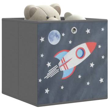 Foldable Storage Boxes - 4 Pcs Grey, Space-Saving & Durable