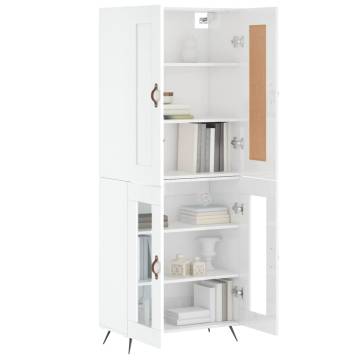 Elegant Highboard High Gloss White | Stylish Storage Solution