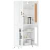 Elegant Highboard High Gloss White | Stylish Storage Solution