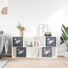 Foldable Storage Boxes - 4 Pcs Grey, Space-Saving & Durable