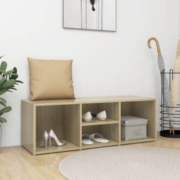 Shoe Storage Bench Sonoma Oak - Stylish & Practical Storage