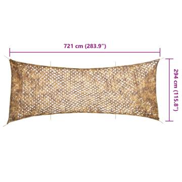 Camouflage Net with Storage Bag - 721x294 cm Sand | HipoMarket