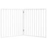 Dog Gate Foldable 2 Panels White - 160 cm Poplar Wood