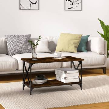 Elegant Smoked Oak Coffee Table - Stylish Living Room Furniture