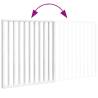 Dog Gate Foldable 2 Panels White - 160 cm Poplar Wood