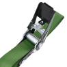 Heavy-Duty Ratchet Tie Down Straps - 10 pcs 800 daN Green