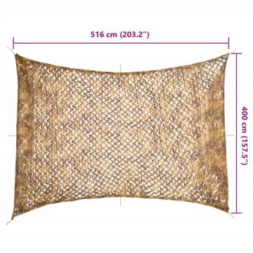 Camouflage Net with Storage Bag 516x400 cm Sand | HipoMarket UK