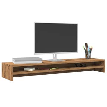 Monitor Stand Artisan Oak - Engineered Wood 100x24x13 cm