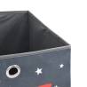 Foldable Storage Boxes - 10 pcs Grey Non-woven Fabric