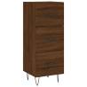 Stylish Highboard Brown Oak - 34.5x34x180 cm | HipoMarket