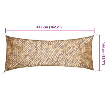 Camouflage Net with Storage Bag - 412x144 cm Sand