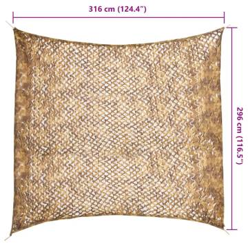 Camouflage Net with Storage Bag – 316x296 cm Sand | HipoMarket