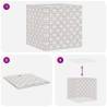 Foldable Storage Boxes - 4 pcs Cream | Hipomarket